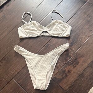 Abercrombie & Fitch Cream Bikini Set
